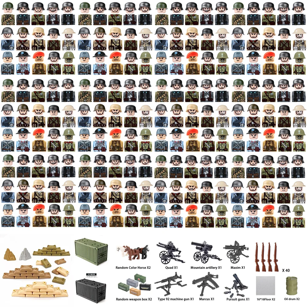 Lego Set Technic - Bloques de construcción militares de la