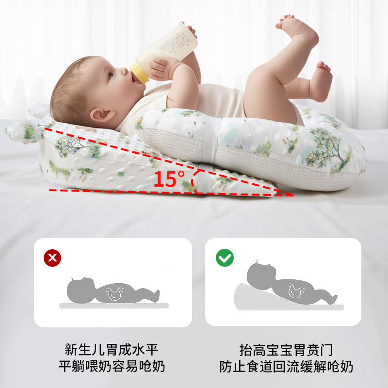 Almohada para bebé, protector  - Anti-Roll Baby Pillow reseña y precio